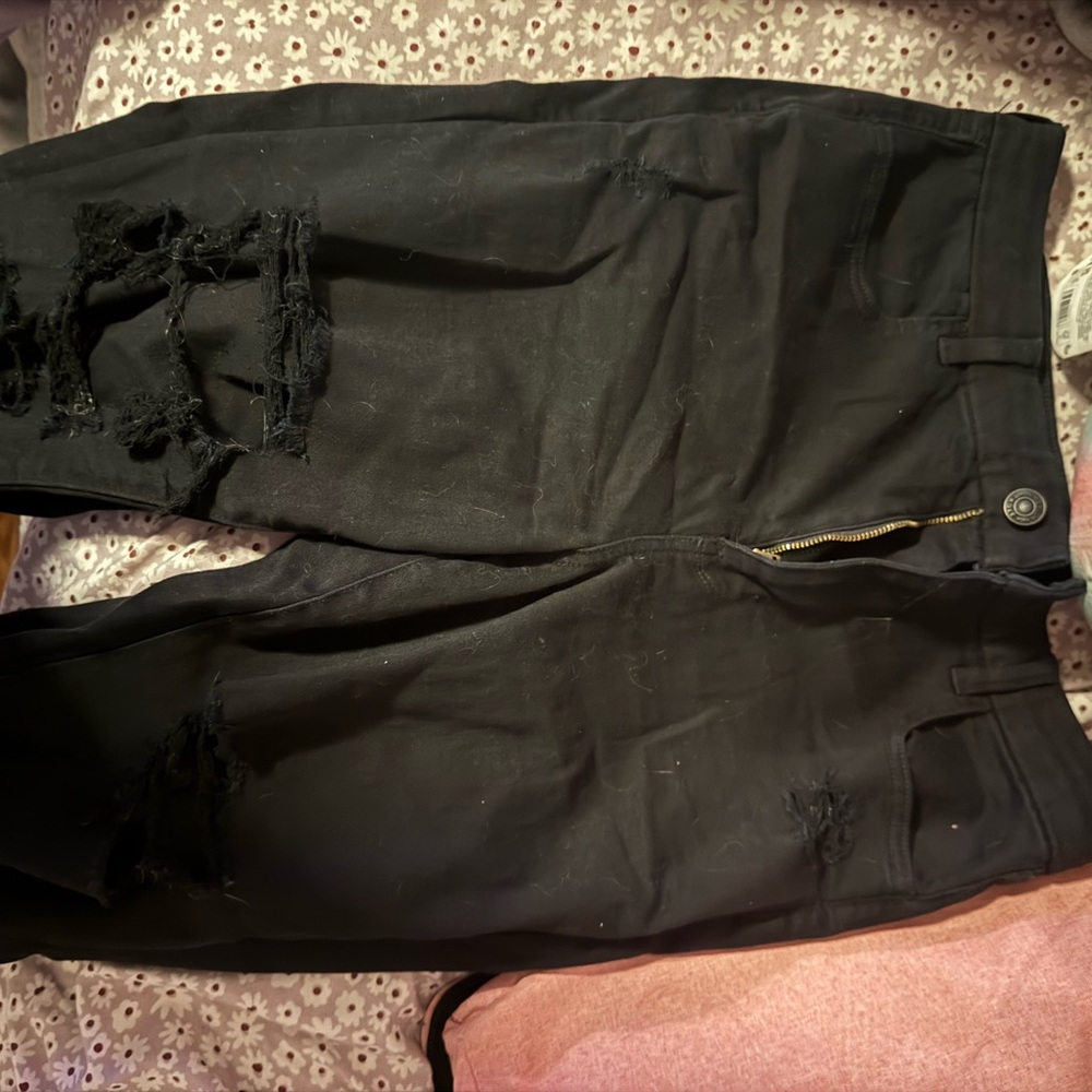 American Eagle Outfitters Black Next Level Stretch Jeans